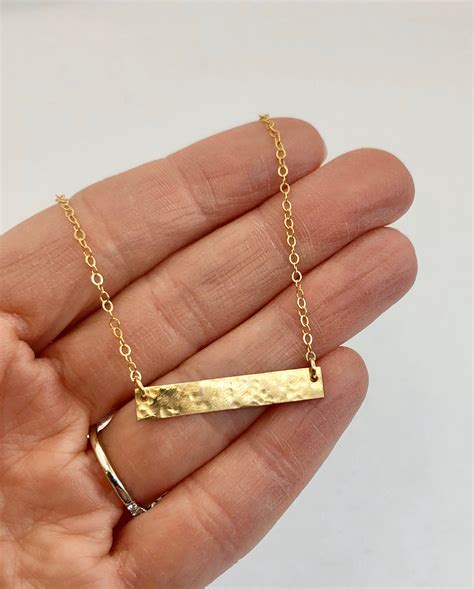 gold bar nexklace